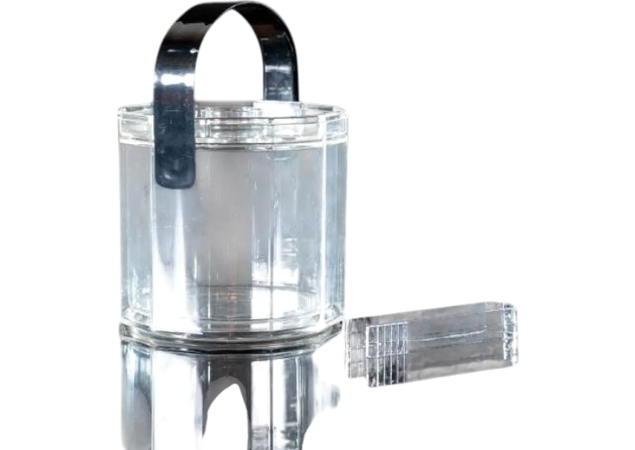 Secchiello per ghiaccio in plastica dell'era spaziale by Guzzini, 70s 12