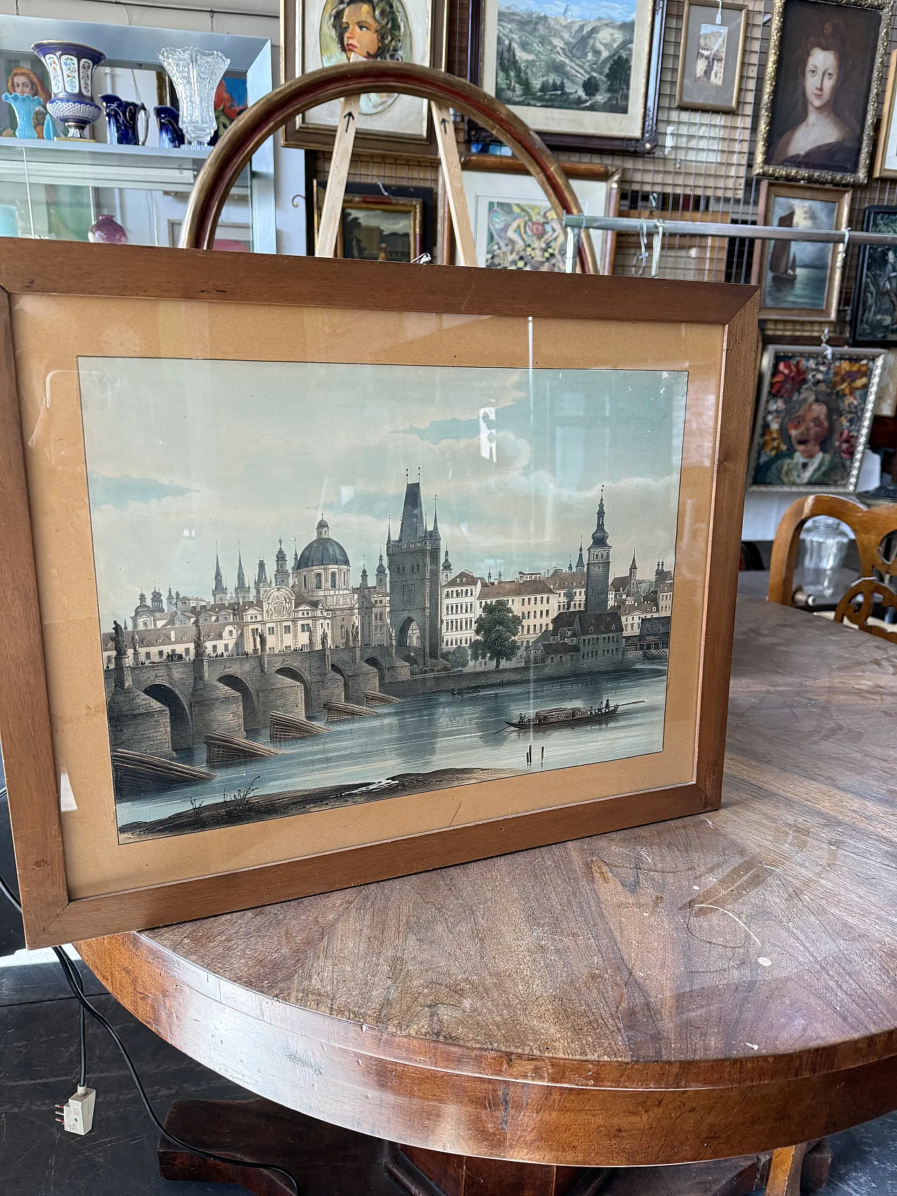 Oleografia Ponte Carlo Praga,  fine '800 1