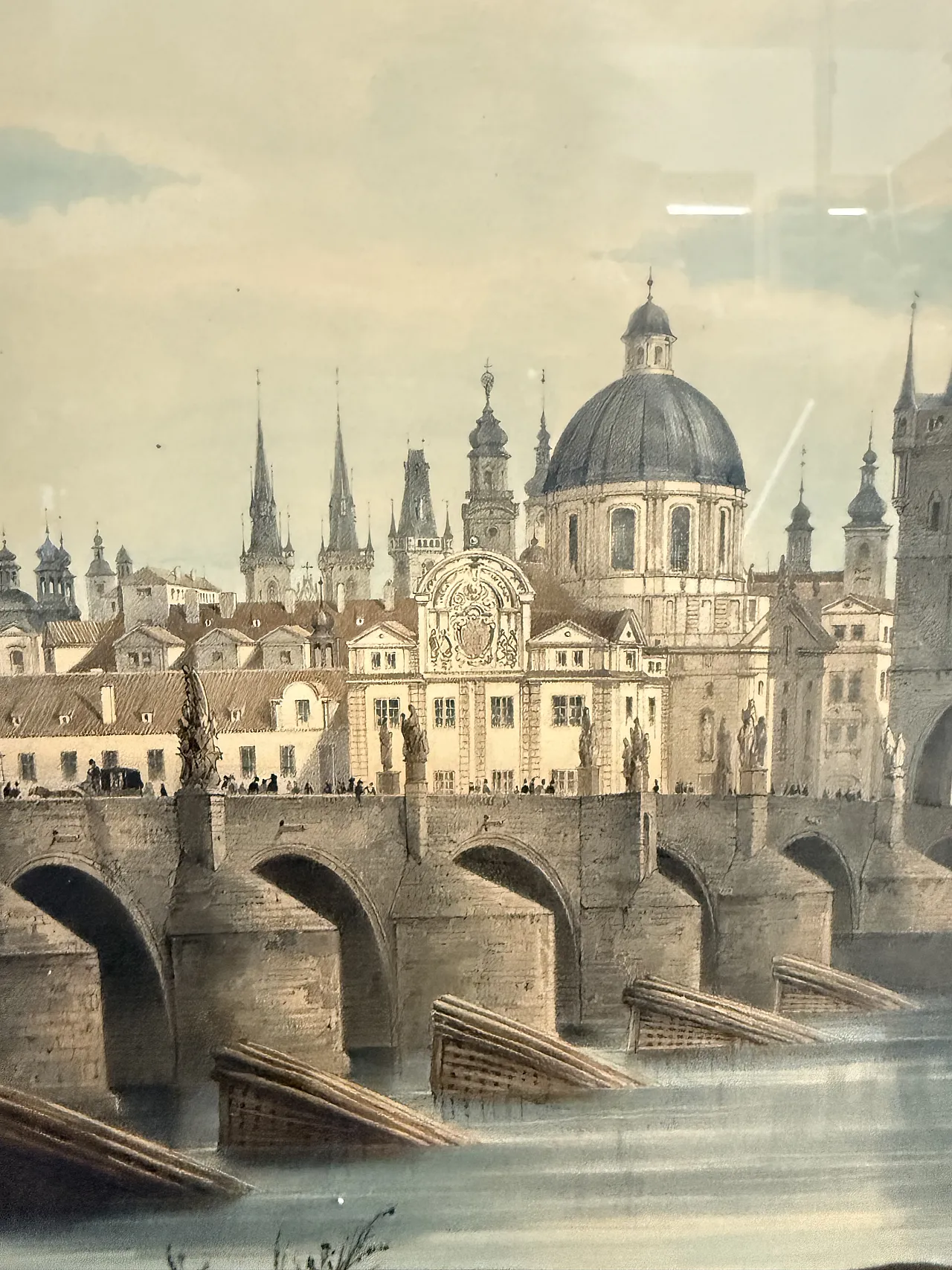 Oleografia Ponte Carlo Praga,  fine '800 5