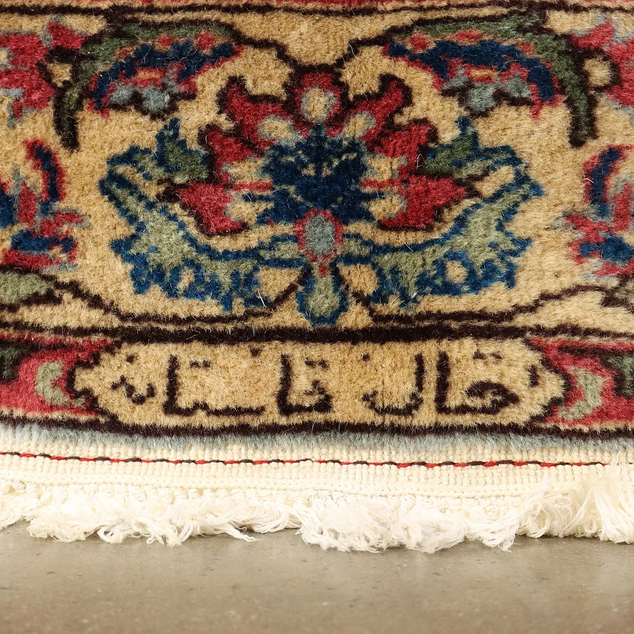 Antique Tabriz Carpet Cotton Wool Heavy Knot Romania 94 x 67 In 7