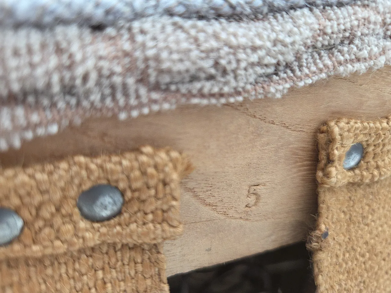 Danish armchair by Slagelse Møbelværk, blend wool fabric. 1960s 22