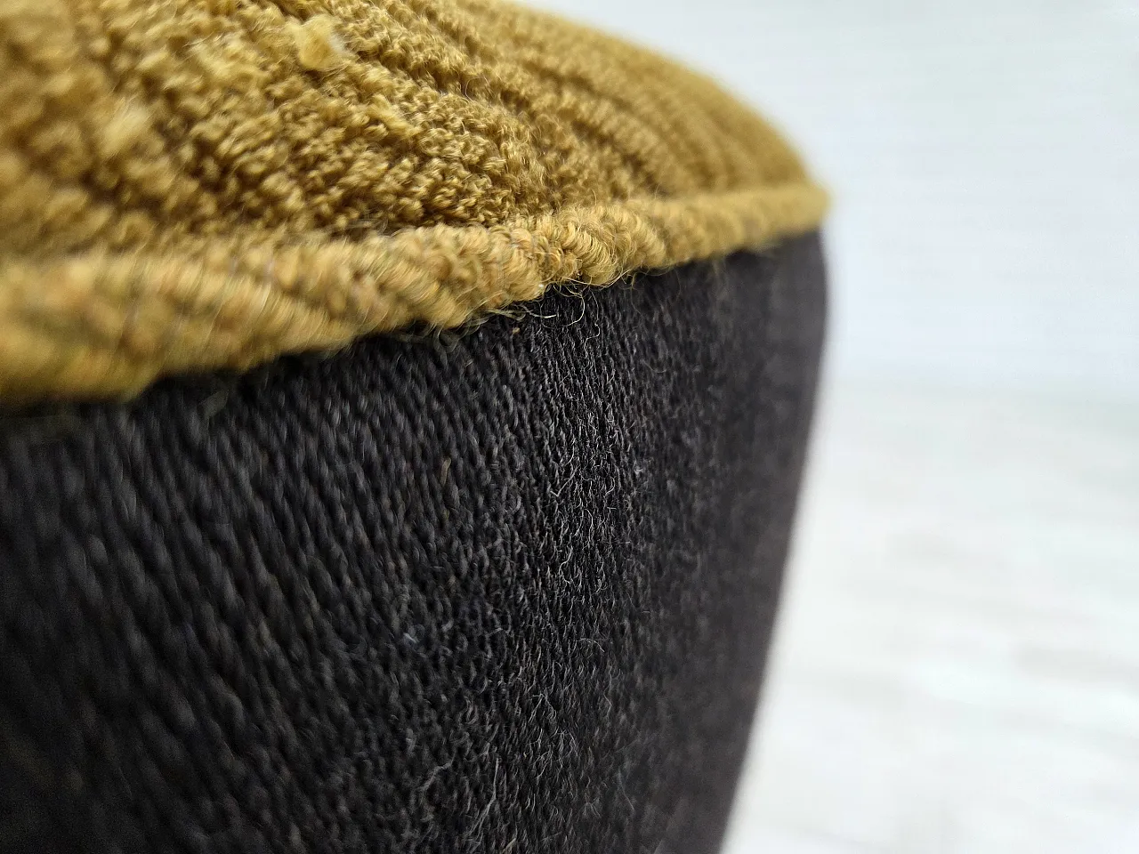 Danish 2 seater "Banan" sofa, green wool, ash wood, 1960s 13