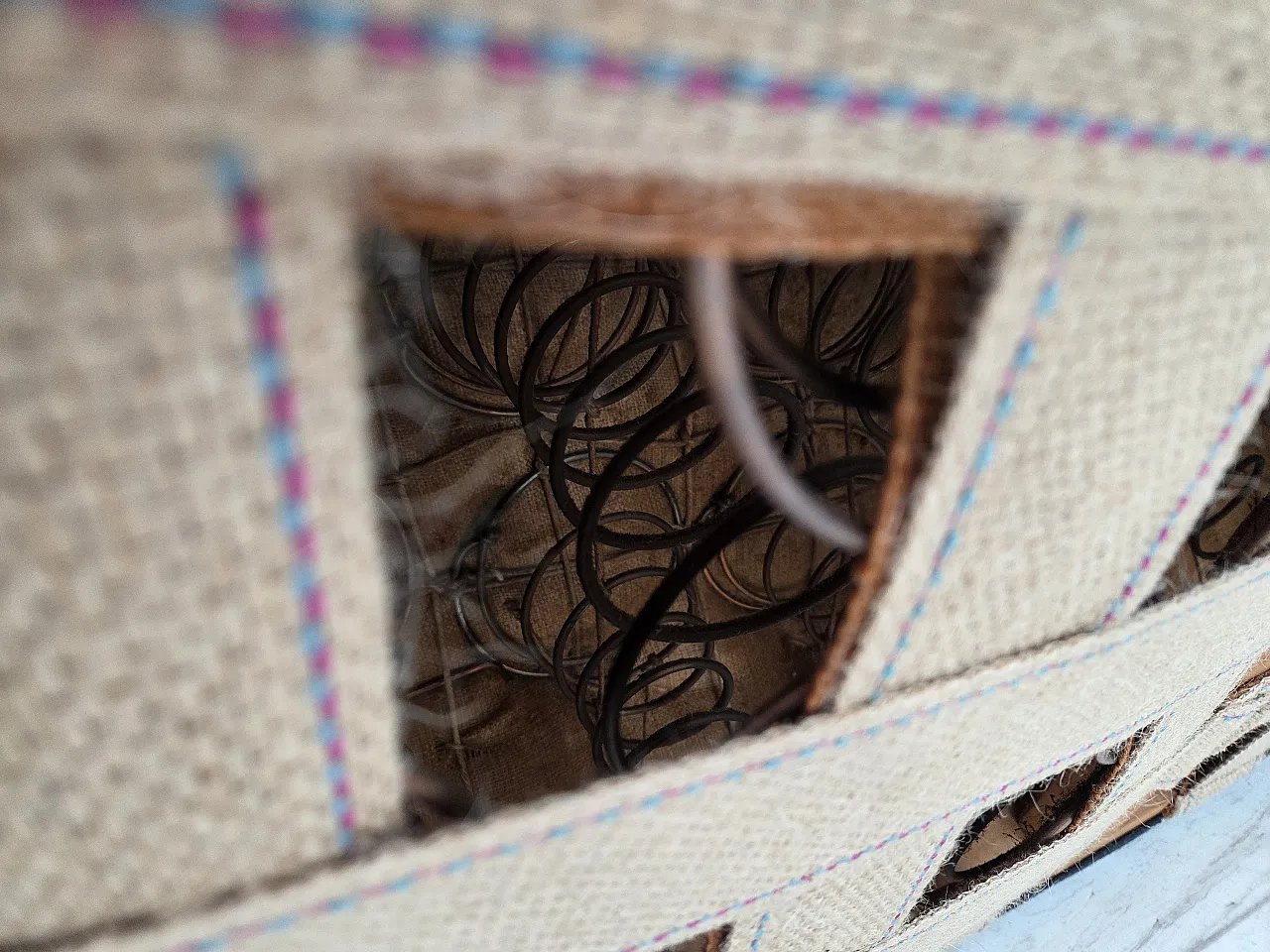 Danish 2 seater "Banan" sofa, green wool, ash wood, 1960s 20