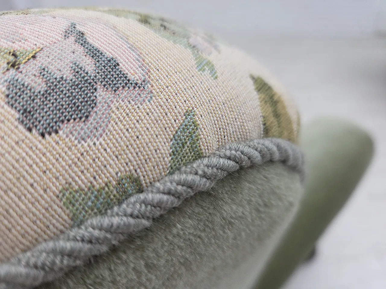 Danish relax armchair, green velour, 1970s 18