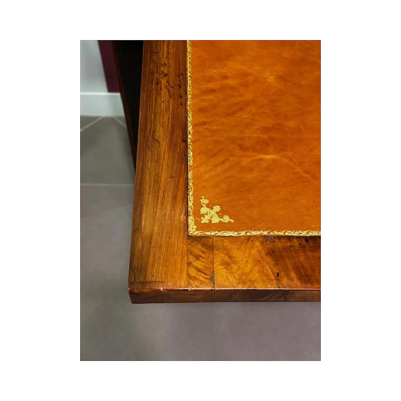 Secretaire in noce e piuma di noce, metà '800 4