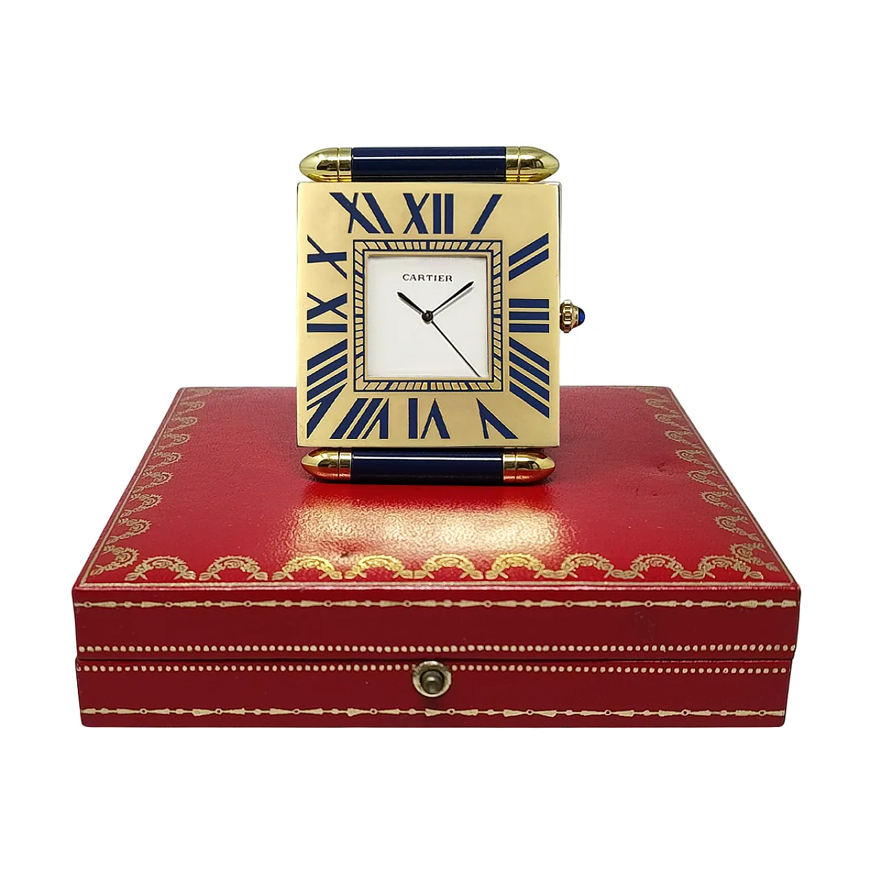 Cartier Alarm Clock Penduclette. Made in Swiss, 1990s 1