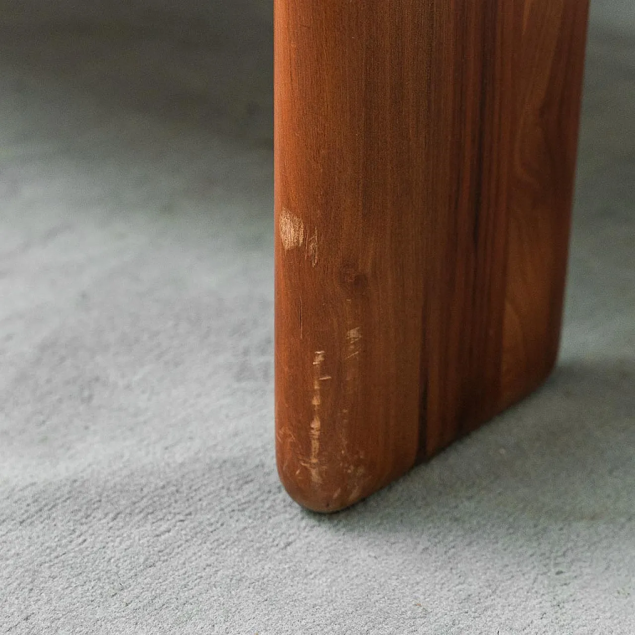 2 -seater sofa in leather and wood Mario Marenco for Mobilgirgi, 70s 10