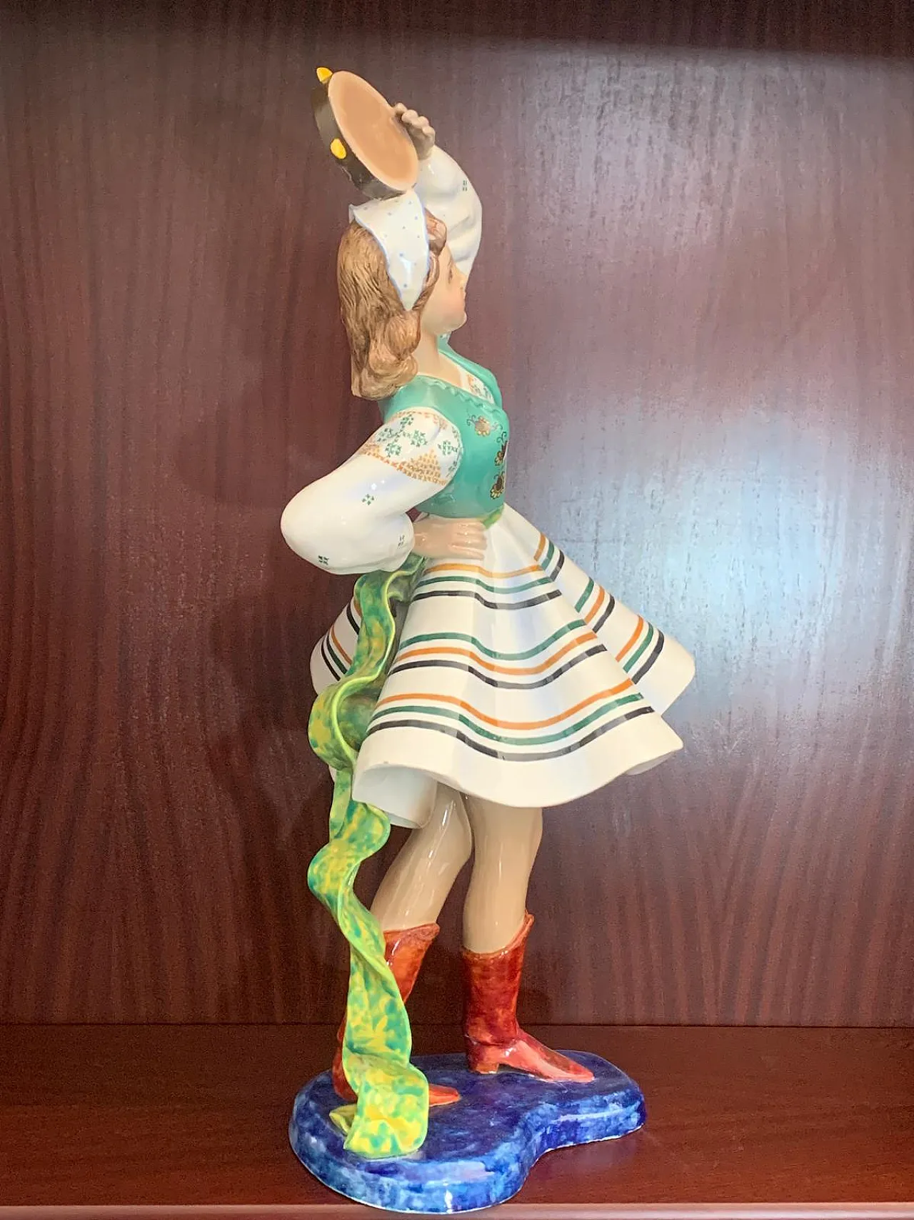 Ceramic Figure of a Dancing Girl from Le Bertetti, 1940s 5