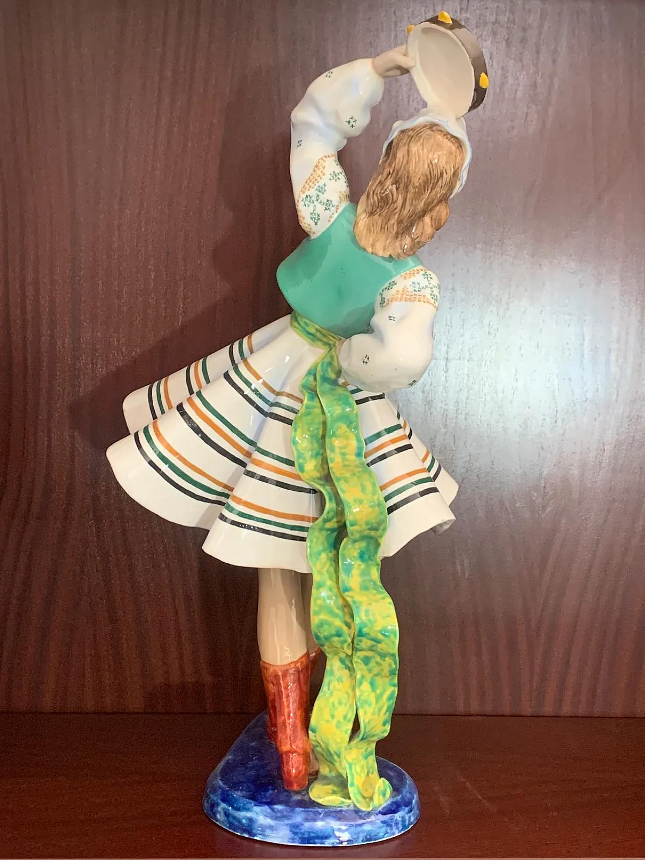 Ceramic Figure of a Dancing Girl from Le Bertetti, 1940s 6