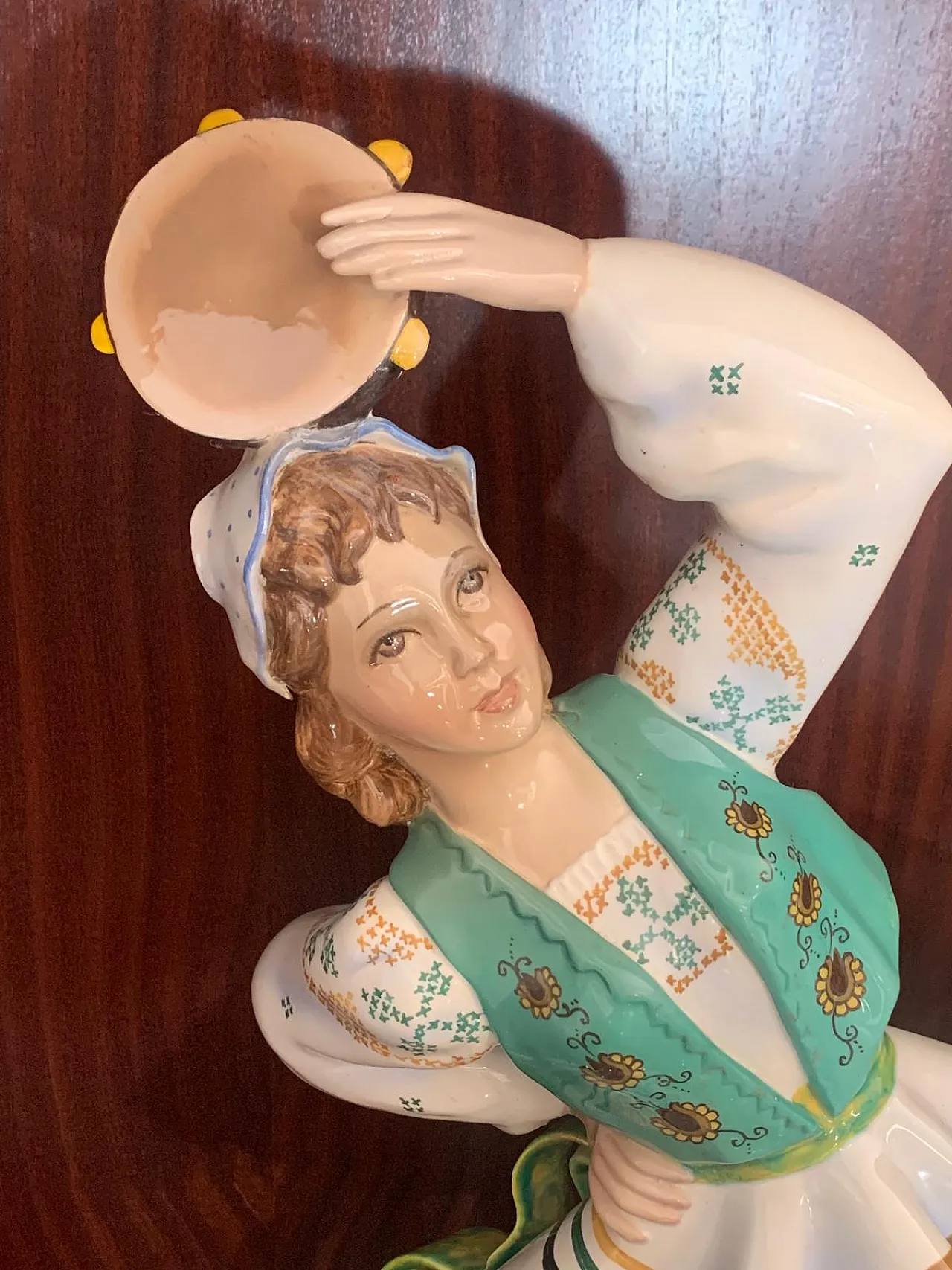 Ceramic Figure of a Dancing Girl from Le Bertetti, 1940s 8