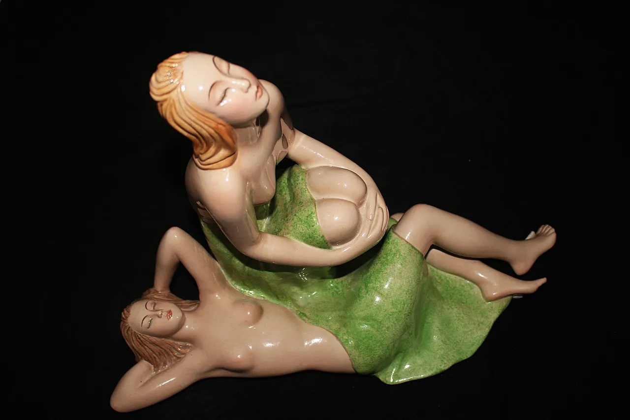 Ceramic Bathers in the Sun from Le Bertetti Turin, 1940 3