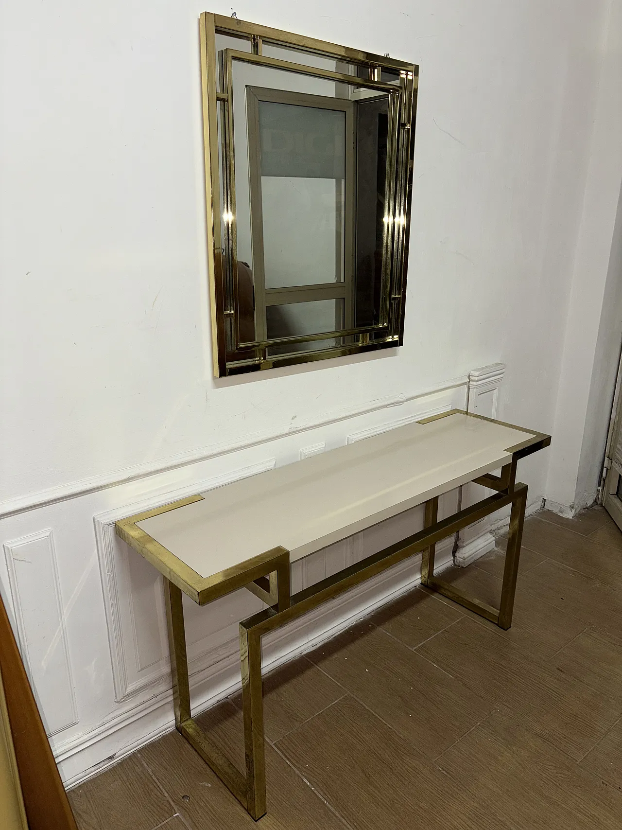 Console con specchio, anni '80 1