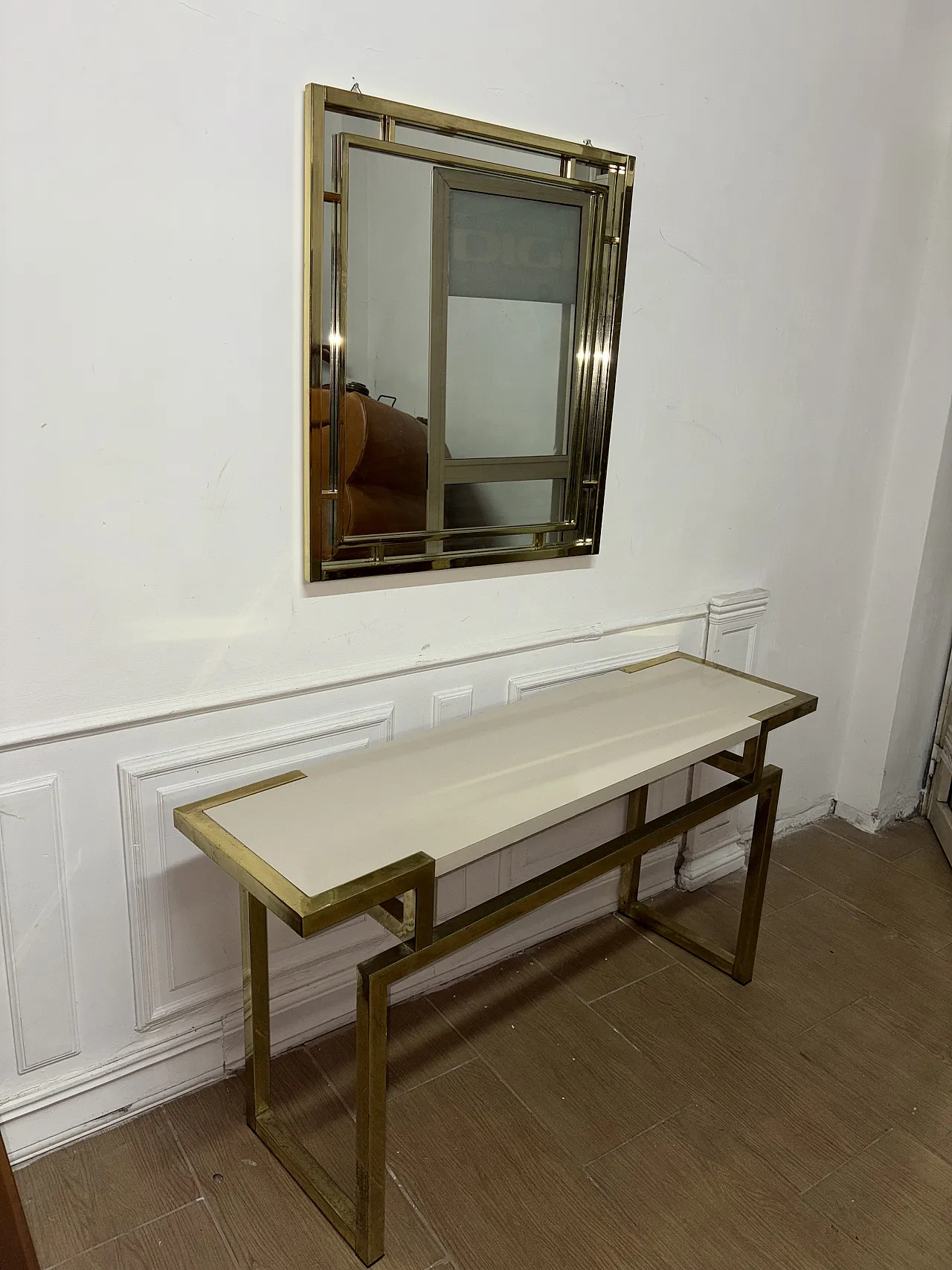 Console con specchio, anni '80 6