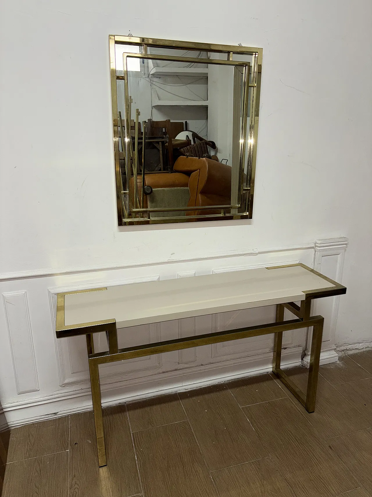 Console con specchio, anni '80 7