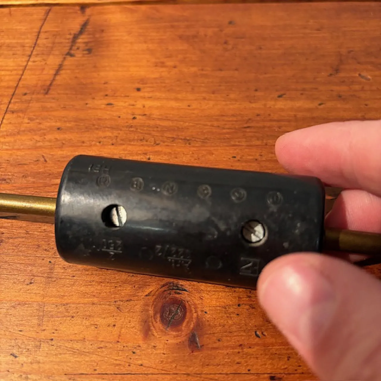 Lampada porcellana Francese dipinta a fiori, anni '40 15