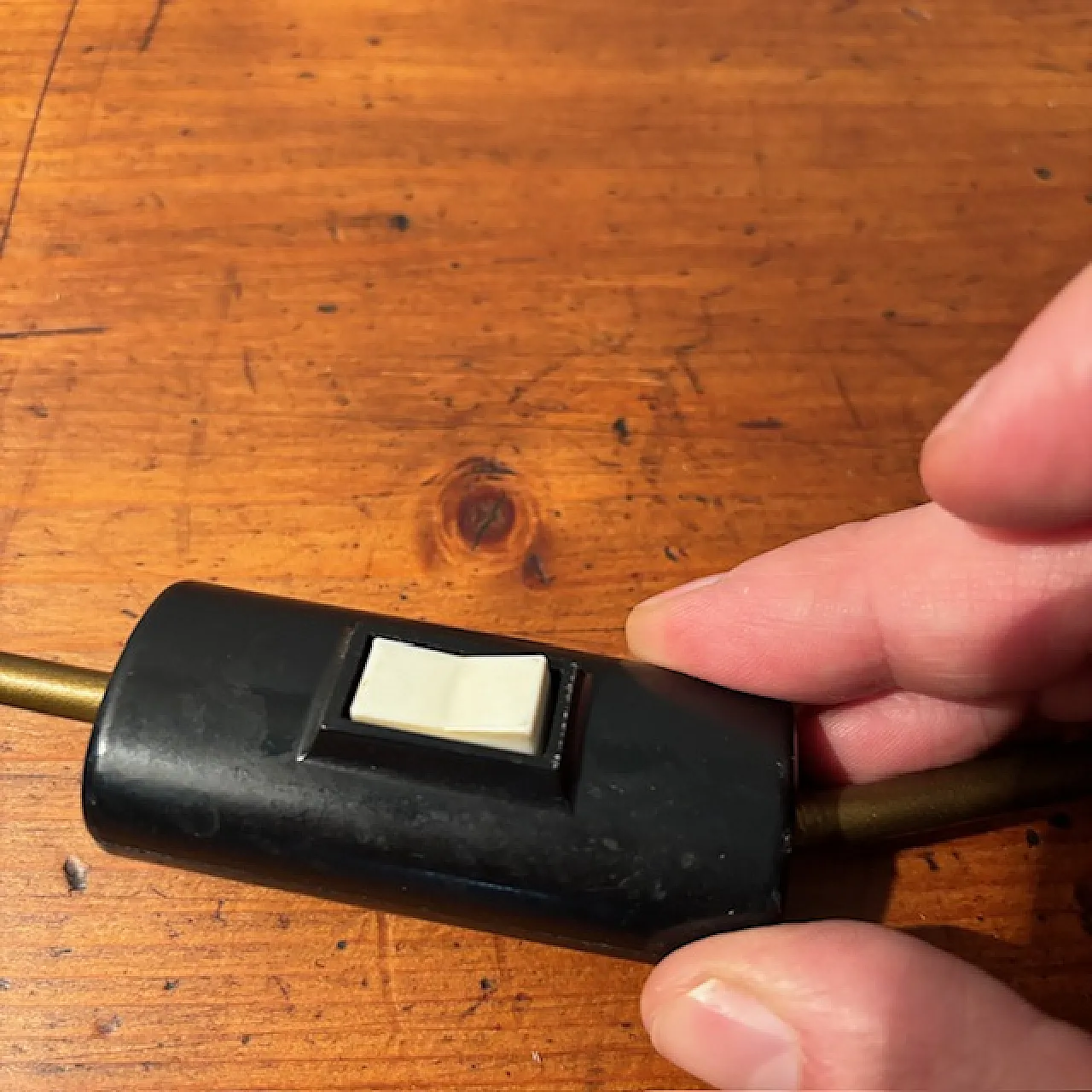 Lampada porcellana Francese dipinta a fiori, anni '40 16