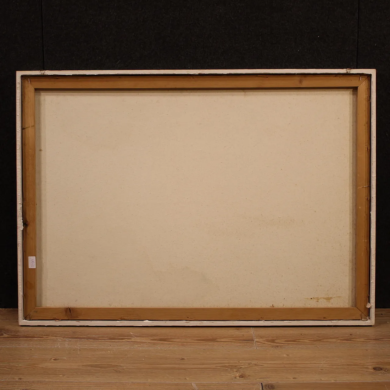 Simonetta Carpini, dipinto a tecnica mista firmato, anni '80 7