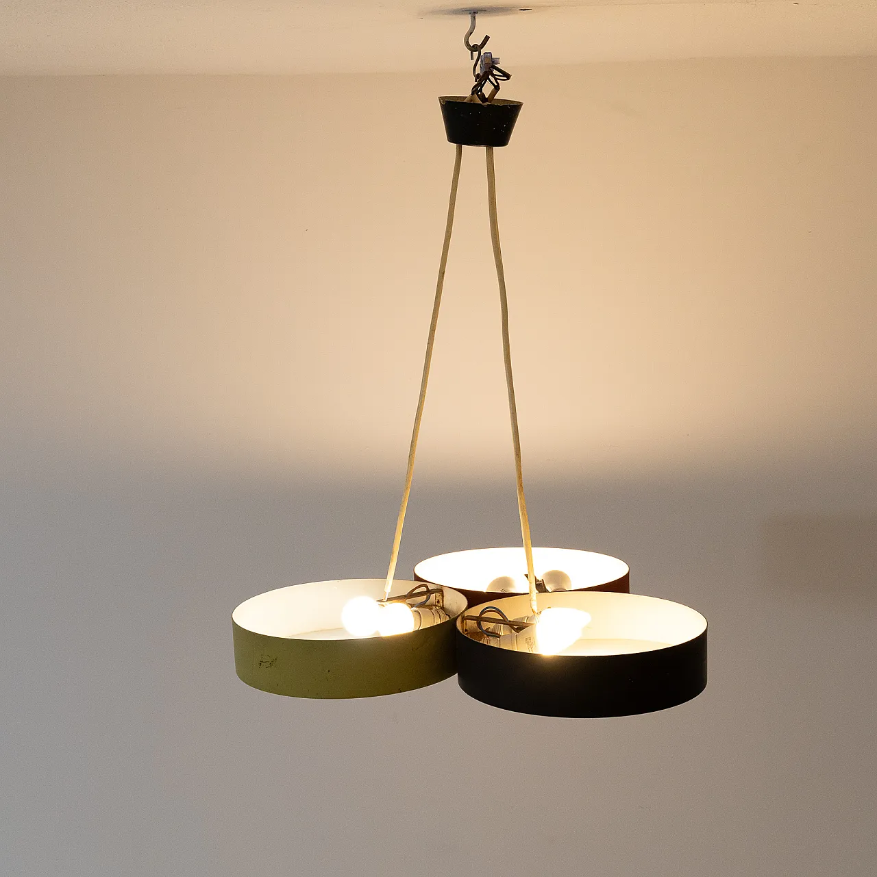 Stilnovo chandelier, 1960s 2