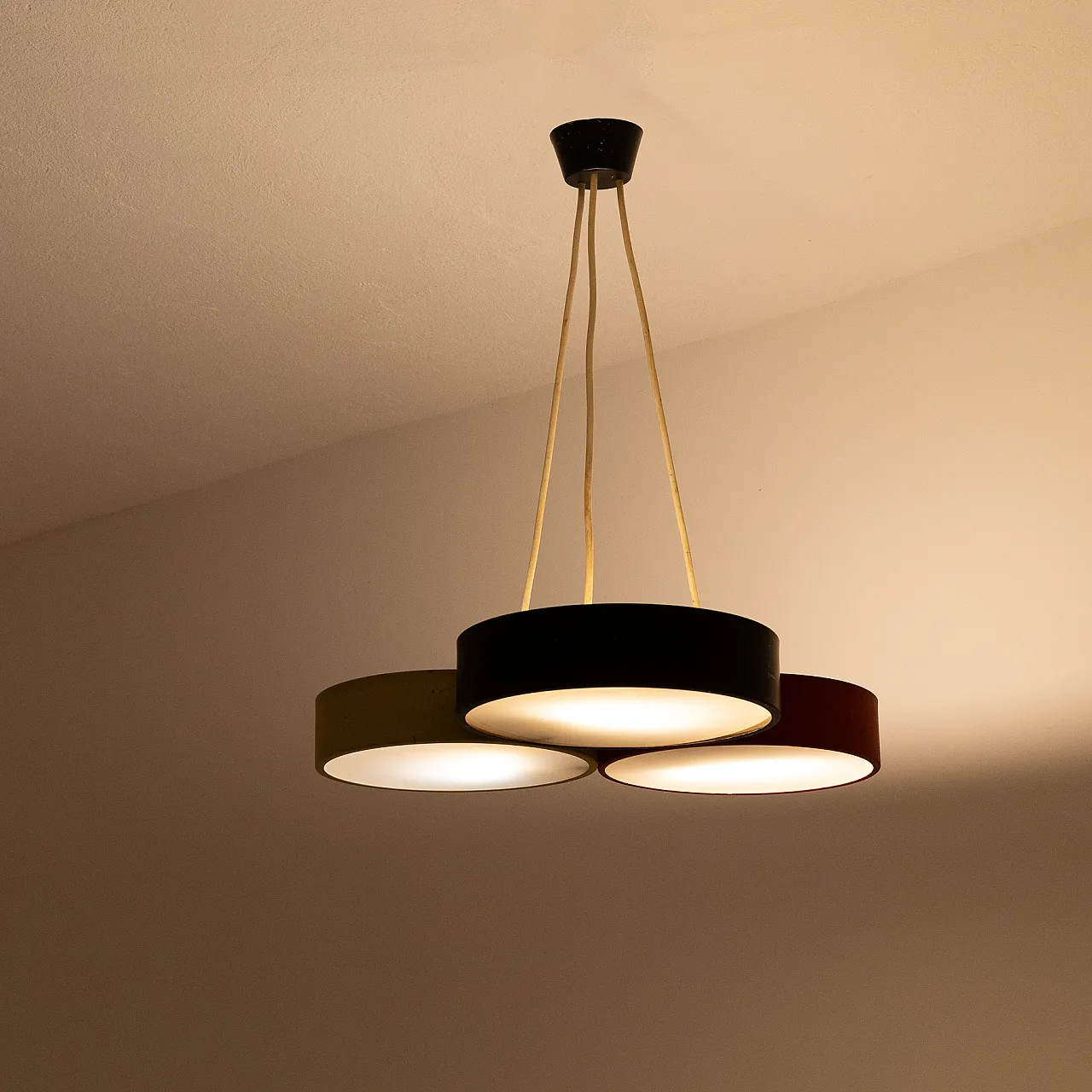 Stilnovo chandelier, 1960s 3