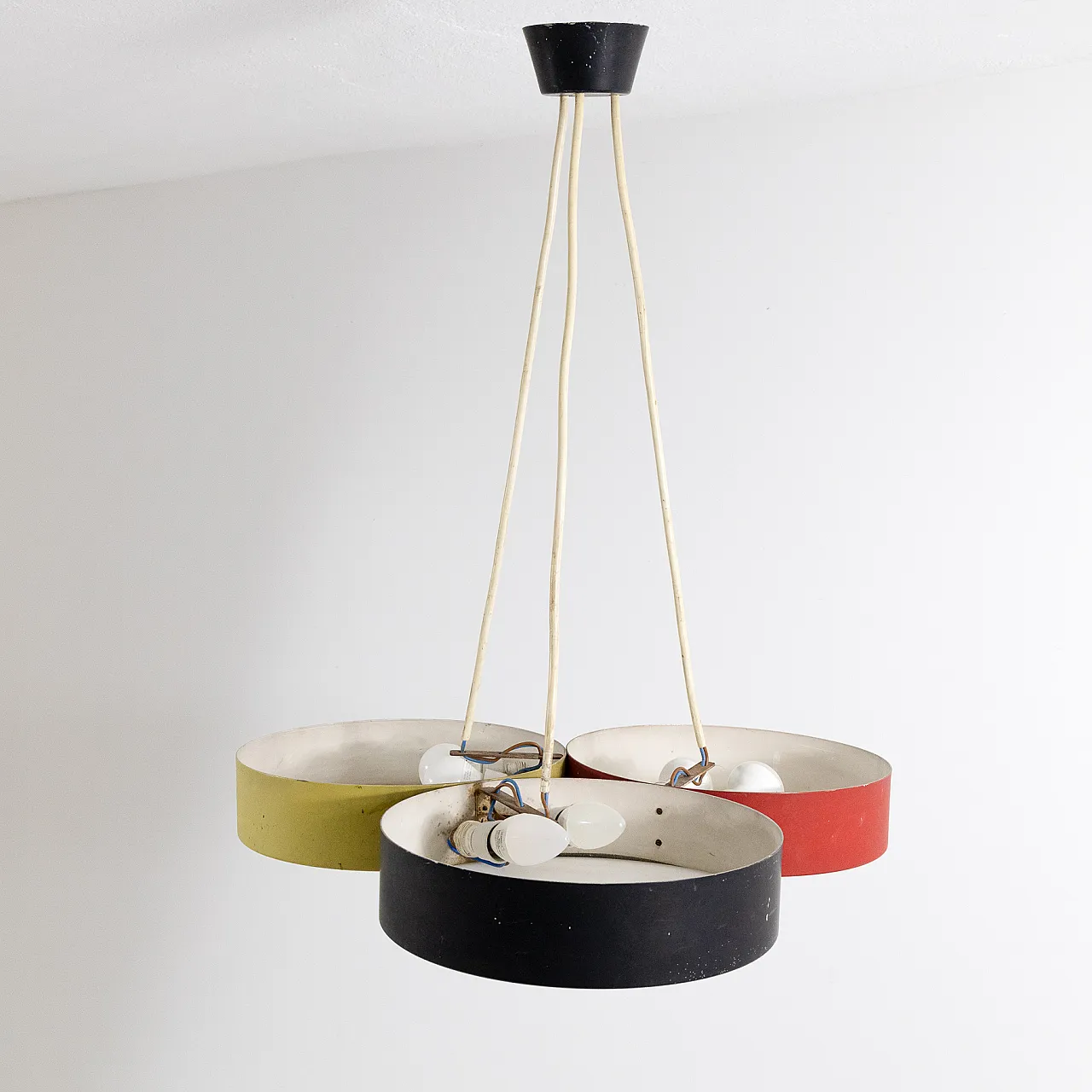 Stilnovo chandelier, 1960s 4