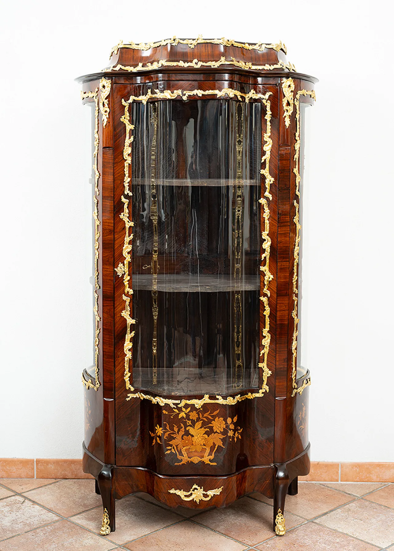 Vetrina Napoleone III Francese in legno esotico pregiati, 19th century 6