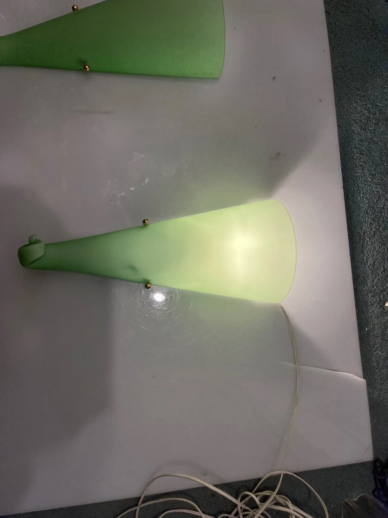 Pair of Green Murano Glass Sconces, 1970s 7