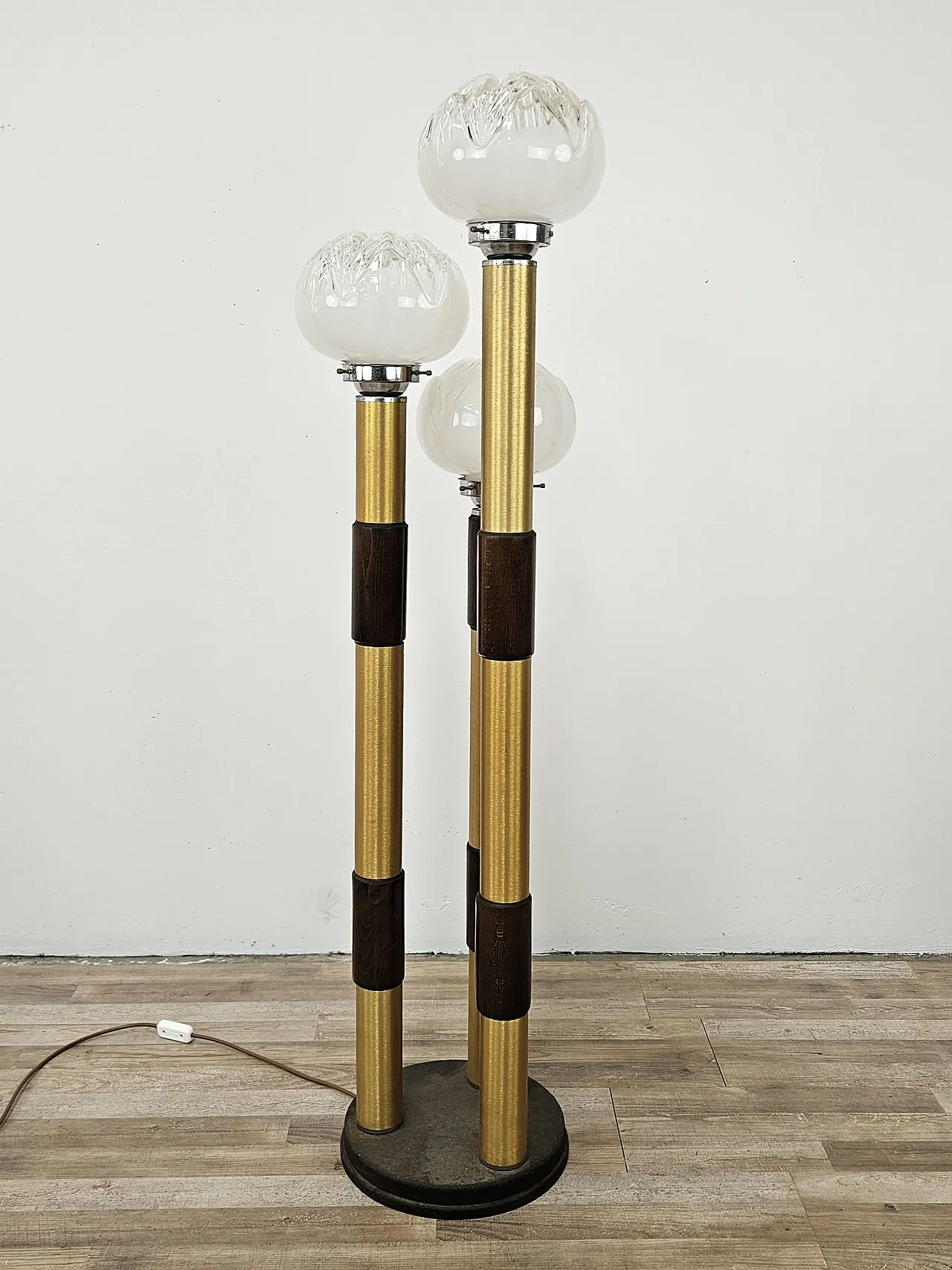 Lamp in Murano glass with 3 light points, 1970s 1