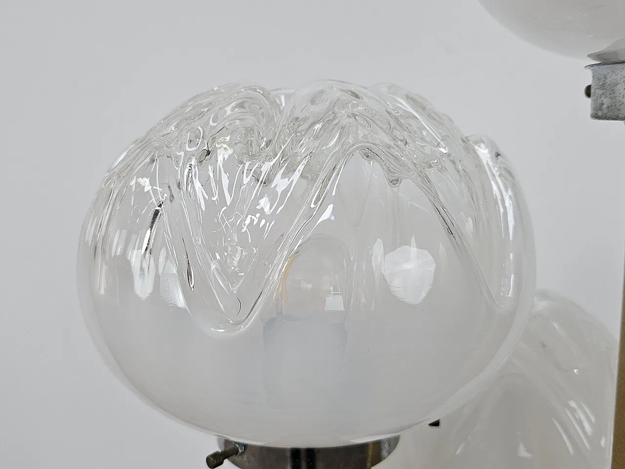 Lamp in Murano glass with 3 light points, 1970s 6