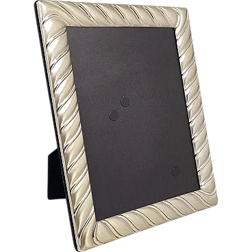 Silver plated photo frame with glass, 1970s