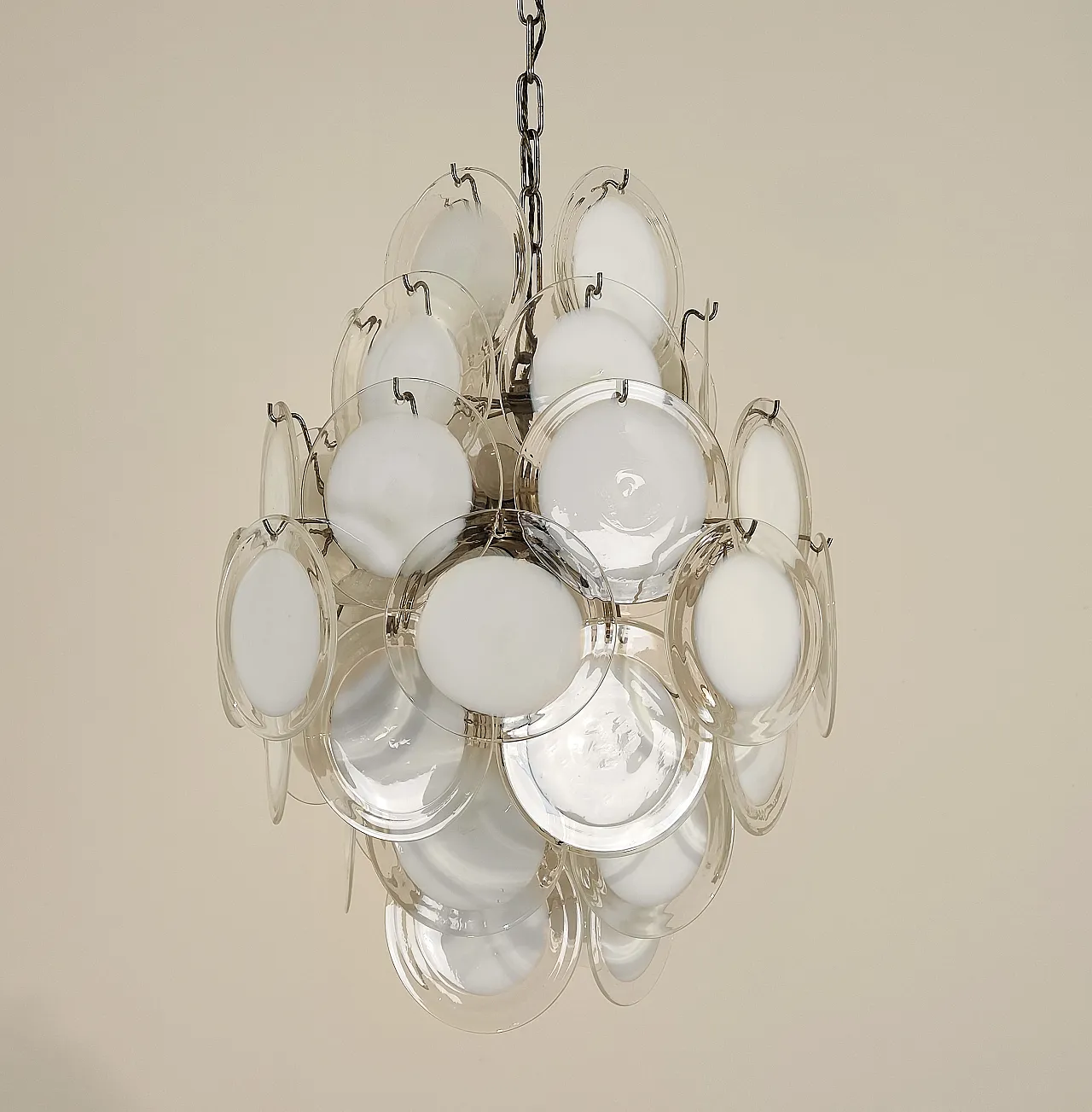 Lampadario di Vistosi Murano a 13 luci, anni '70 2