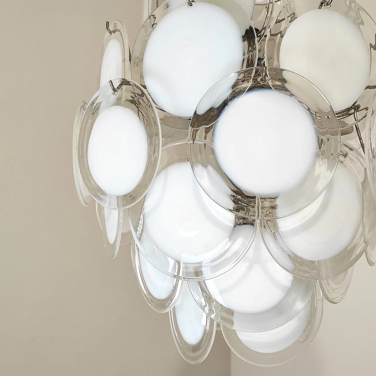 Lampadario di Vistosi Murano a 13 luci, anni '70 3