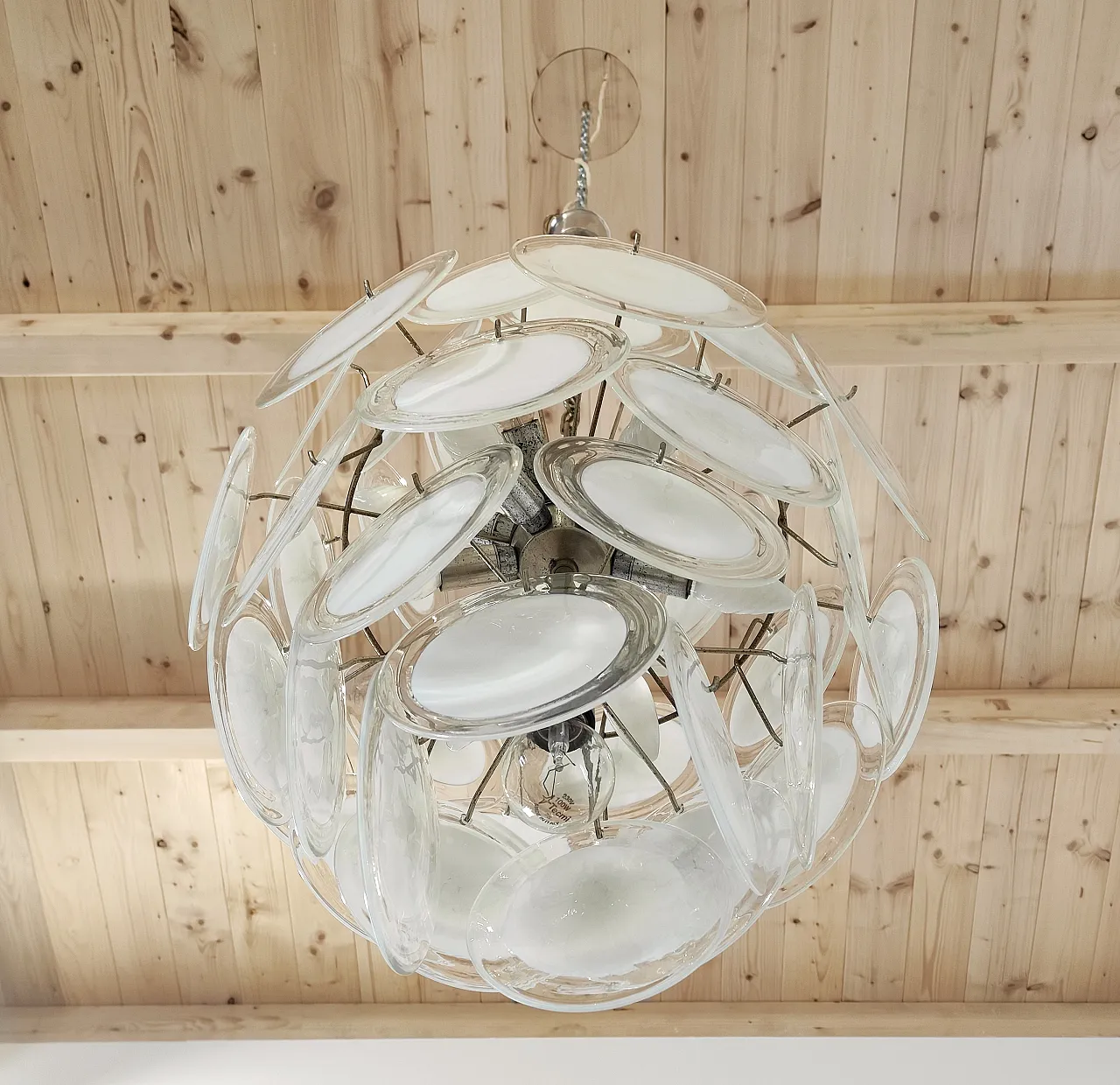 Lampadario di Vistosi Murano a 13 luci, anni '70 5