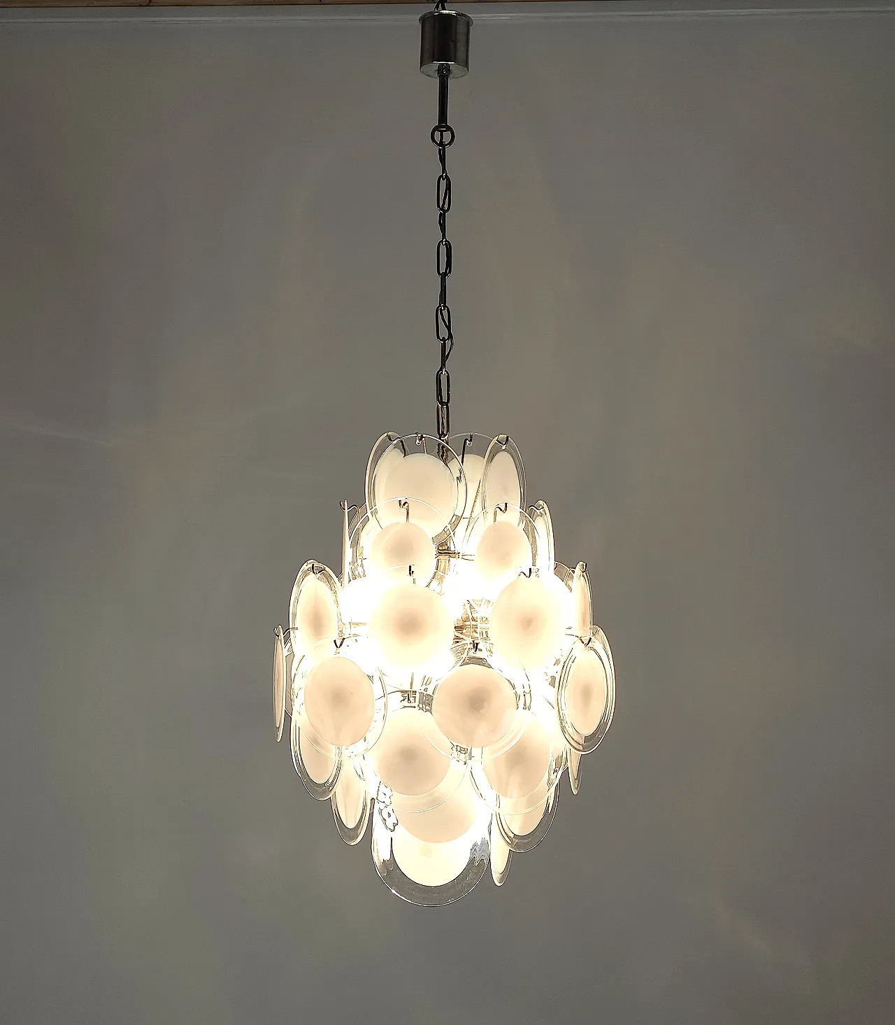 Lampadario di Vistosi Murano a 13 luci, anni '70 7