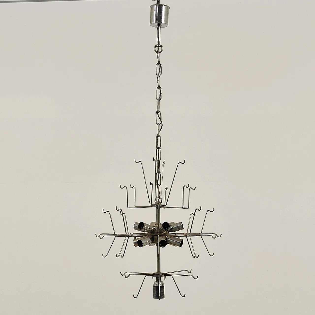 Lampadario di Vistosi Murano a 13 luci, anni '70 10