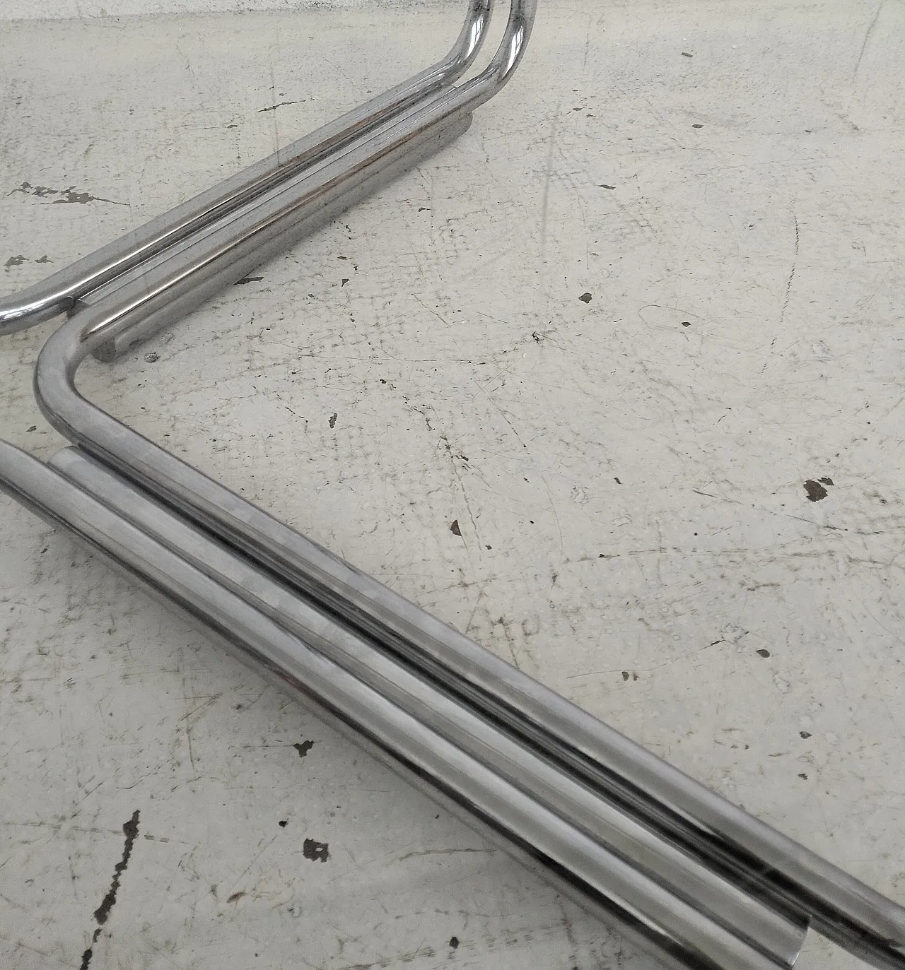 Steel chromed glass coffee table 784 by G. Frattini for Cassina, 70s 6