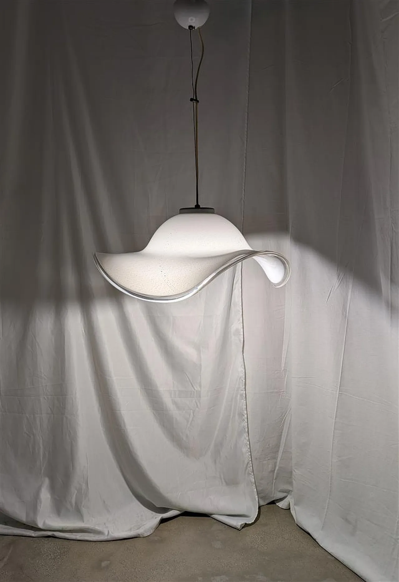 Murano glass chandelier a hat, 70s 6