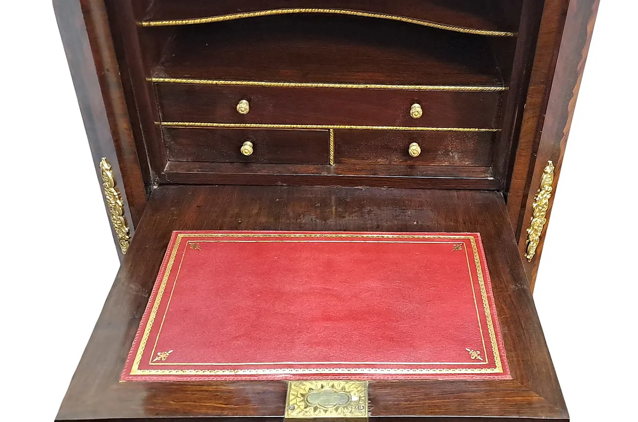 Secretaire rosewood and bois the rose, France, Napoleon III, '800 4