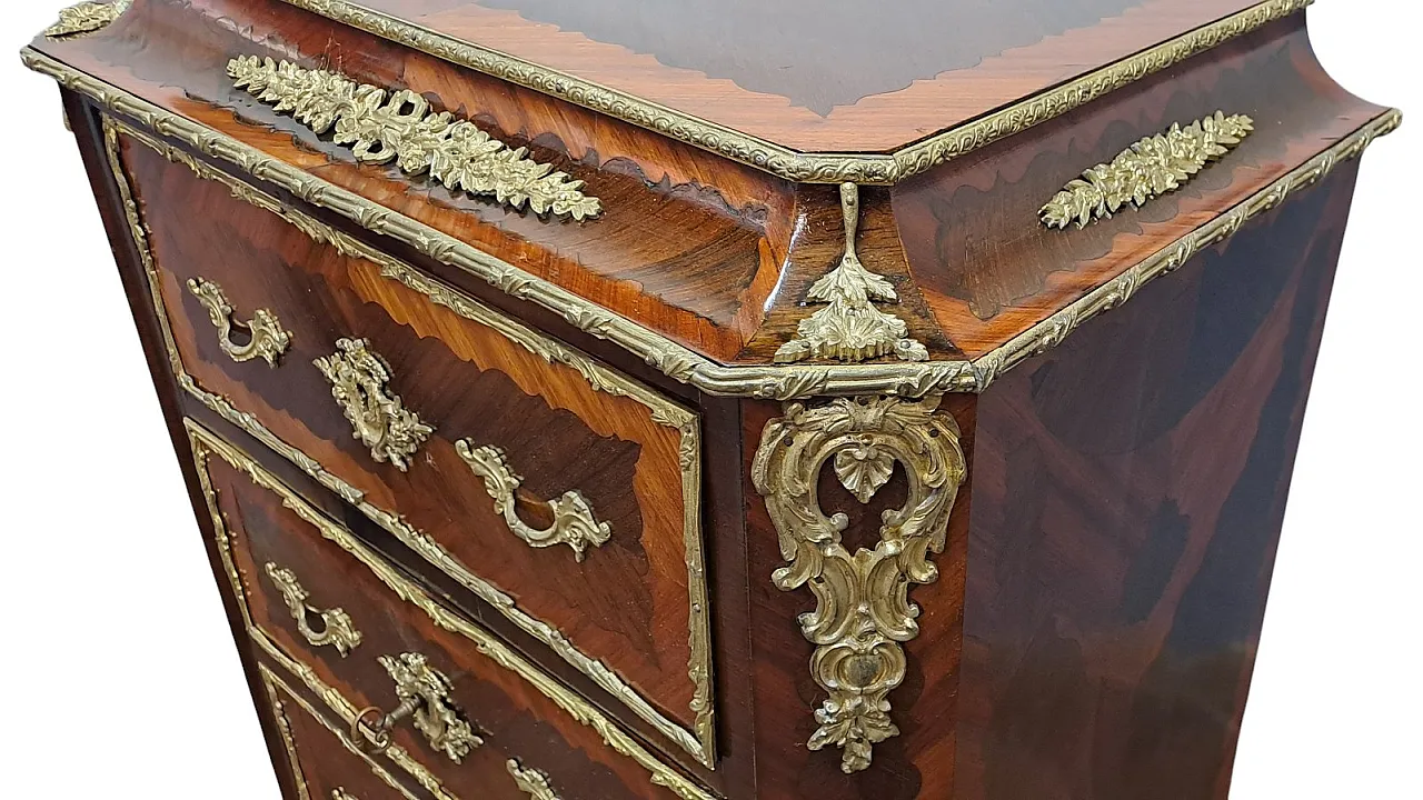 Secretaire rosewood and bois the rose, France, Napoleon III, '800 6
