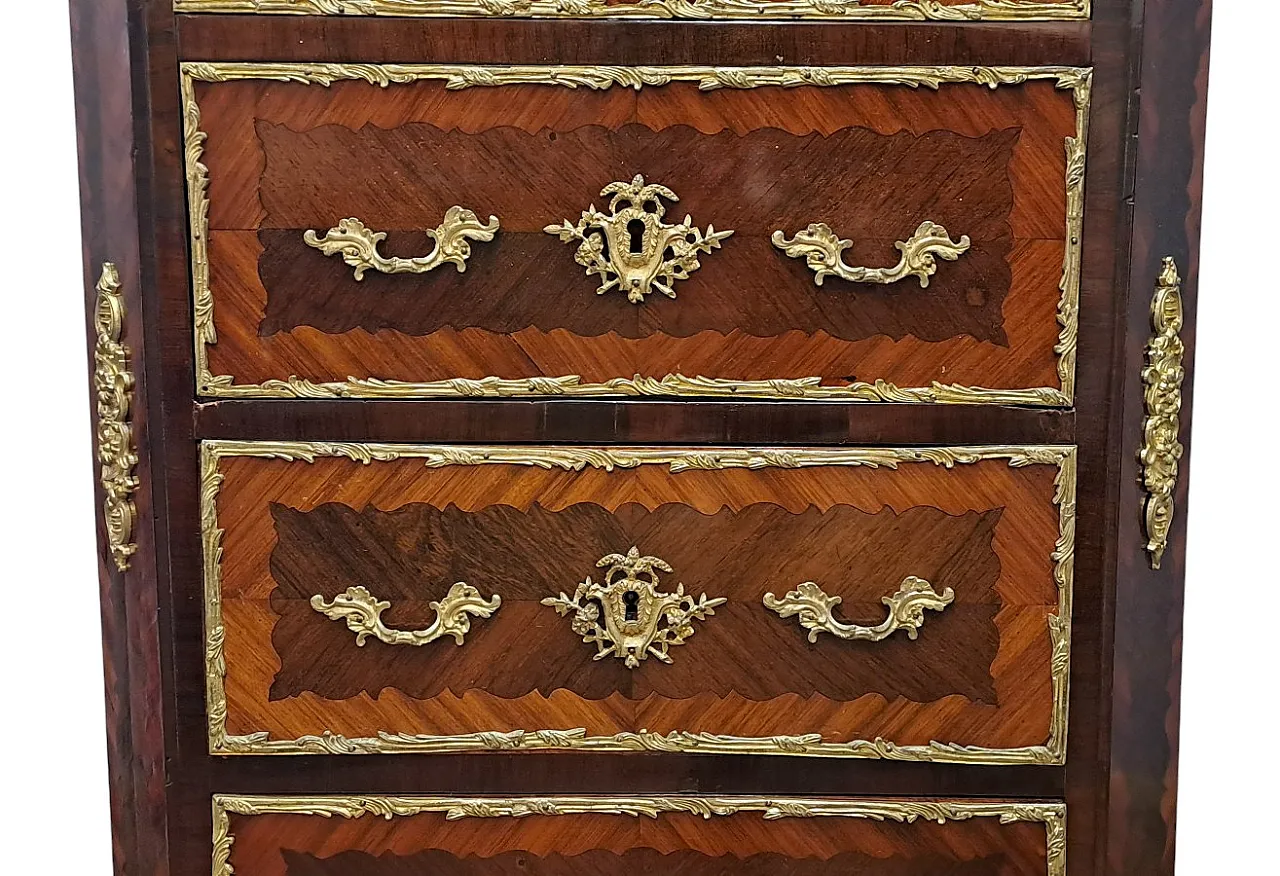 Secretaire rosewood and bois the rose, France, Napoleon III, '800 9