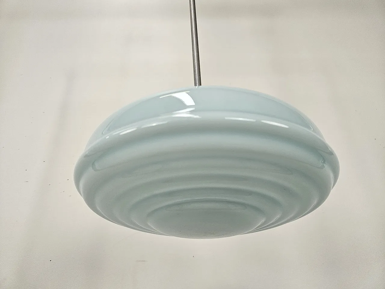 Chandelier in blue glass, 60s 1