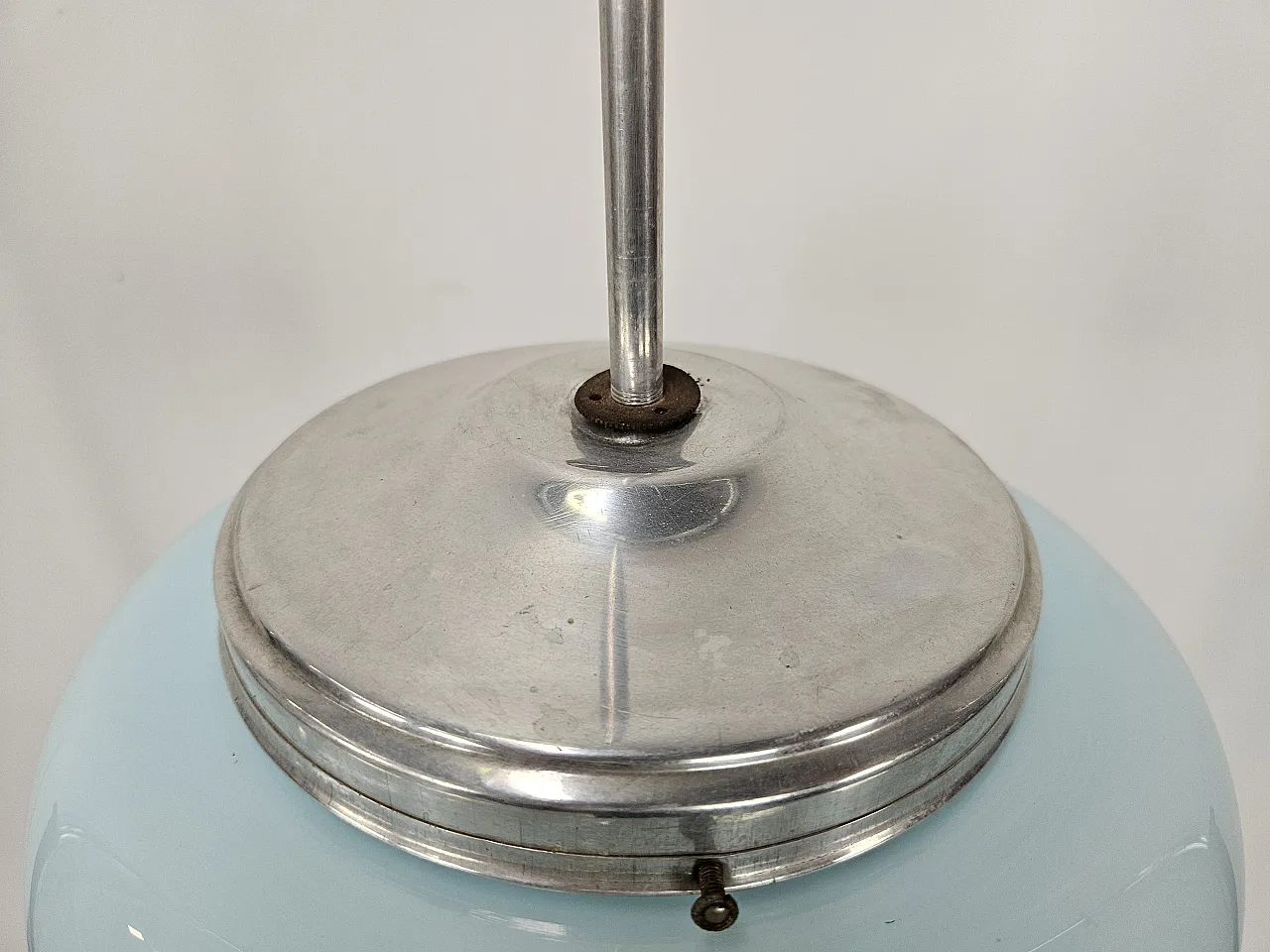 Chandelier in blue glass, 60s 9