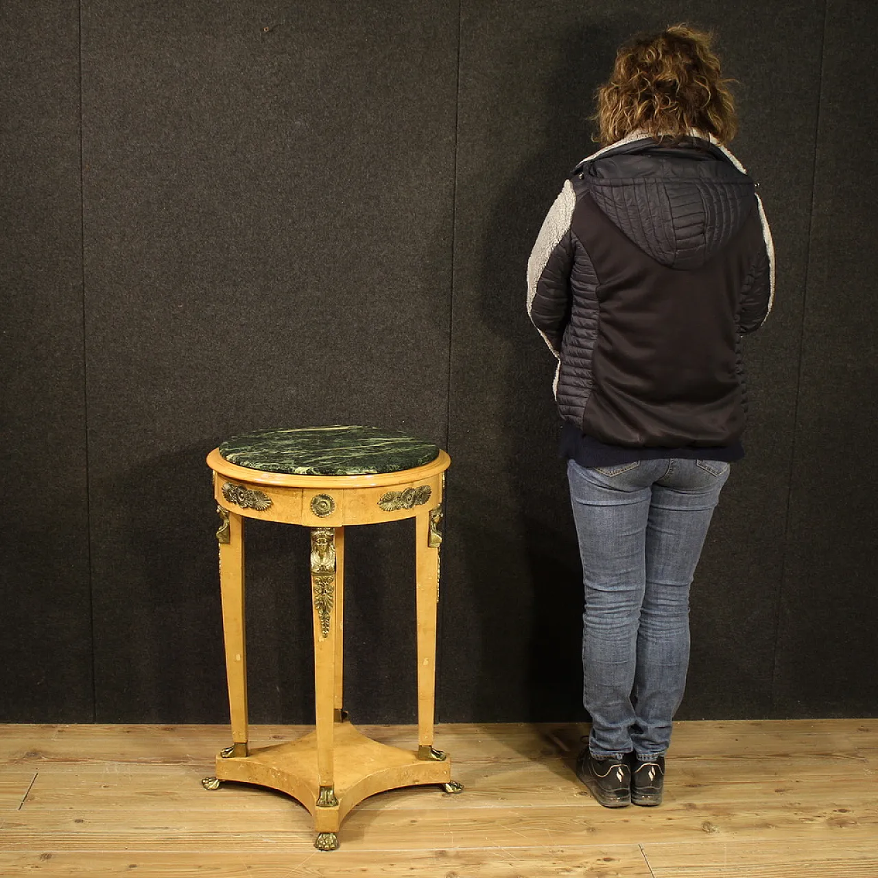 French Round Table in Retour D'Egypte style, 60s 3