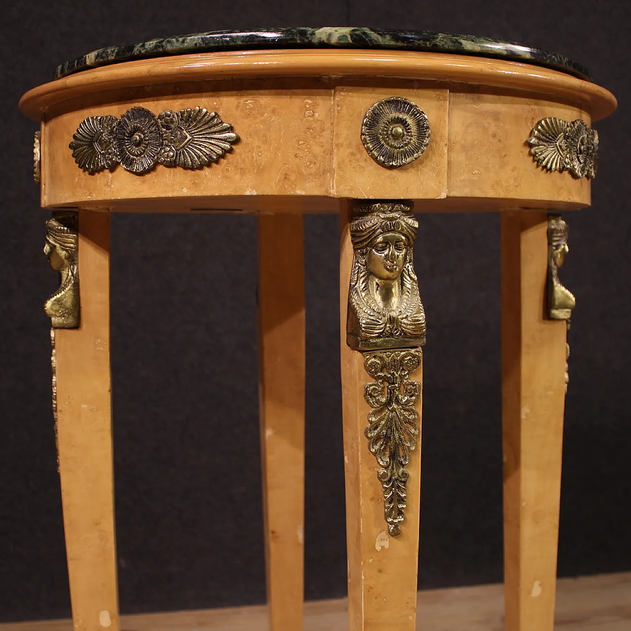 French Round Table in Retour D'Egypte style, 60s 8