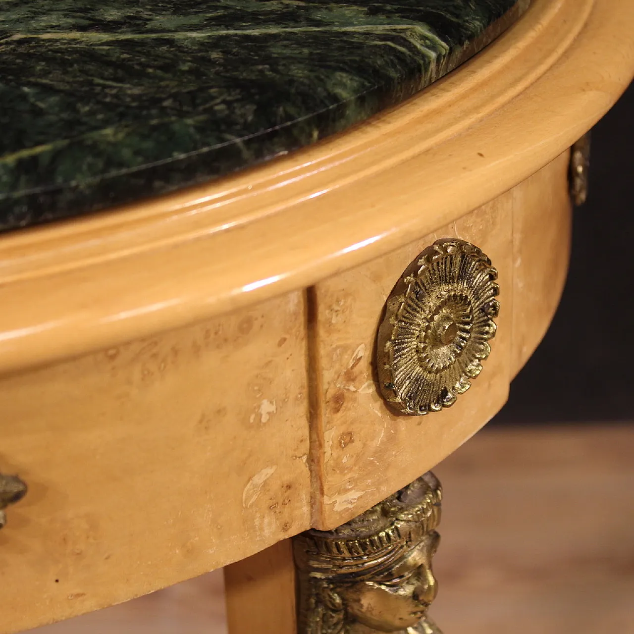 French Round Table in Retour D'Egypte style, 60s 10