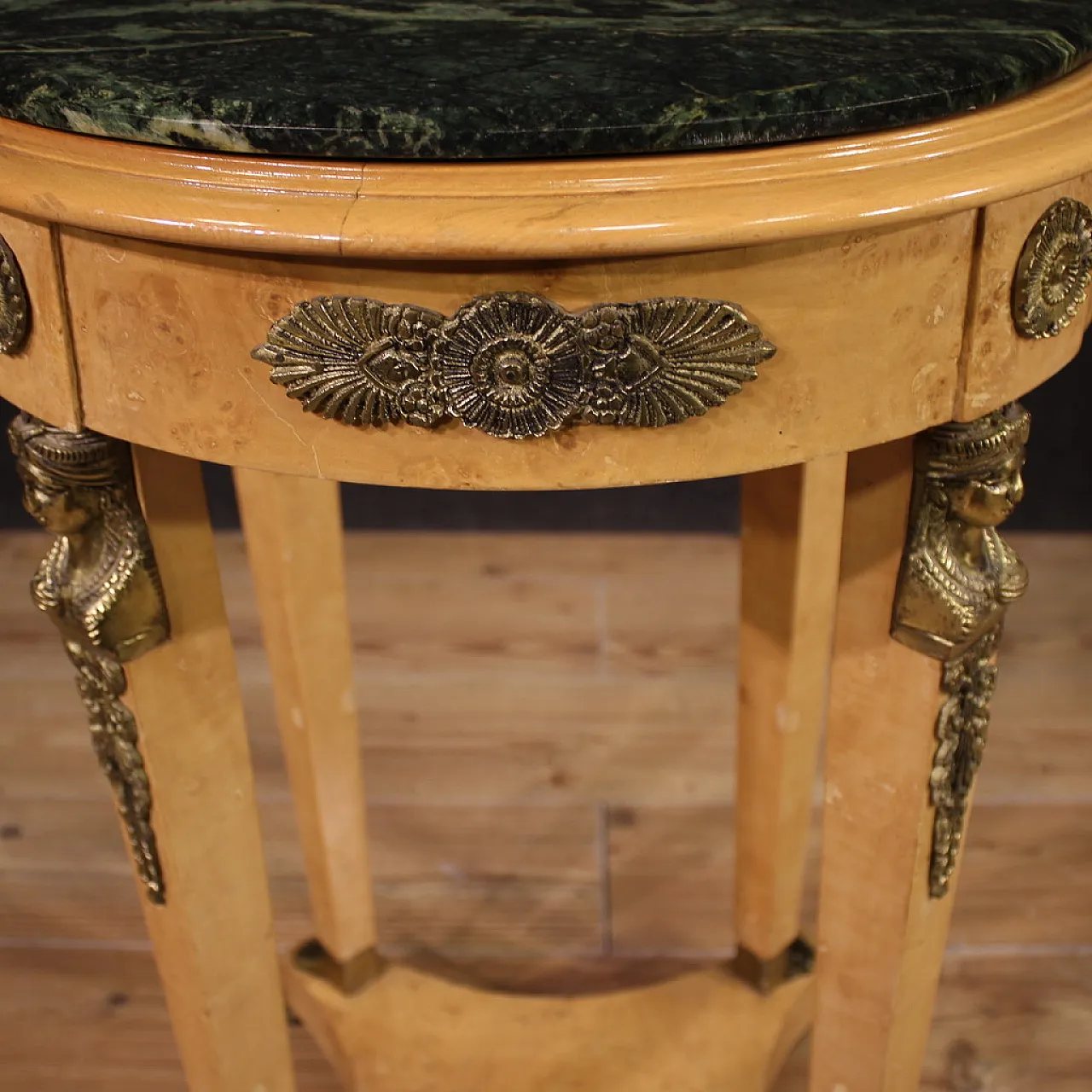 French Round Table in Retour D'Egypte style, 60s 12