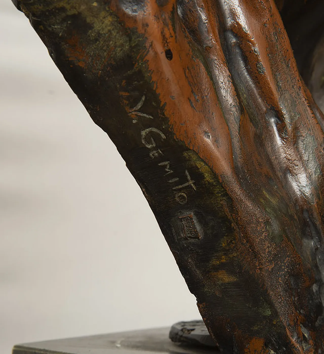 Bronze sculpture depicting Anna signed "Gemito", 20th century 5