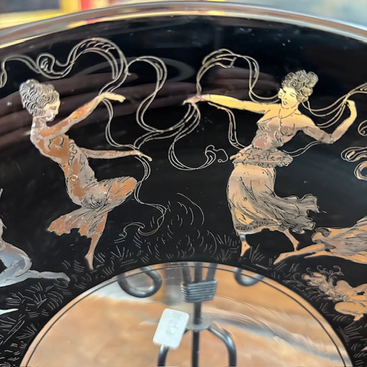 Piatto neoclassico  in Vetro Vedar Milano, anni '30 7