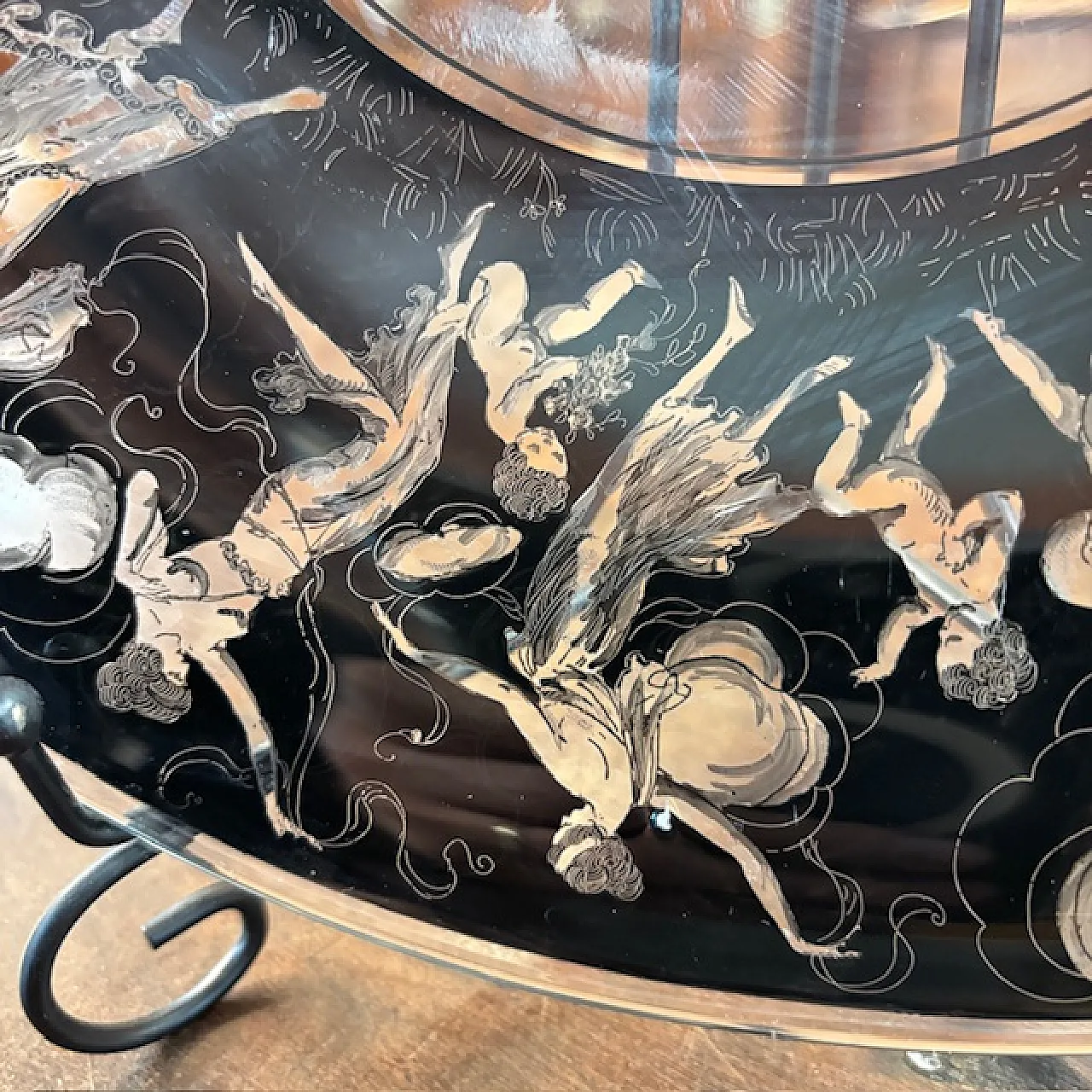 Piatto neoclassico  in Vetro Vedar Milano, anni '30 10