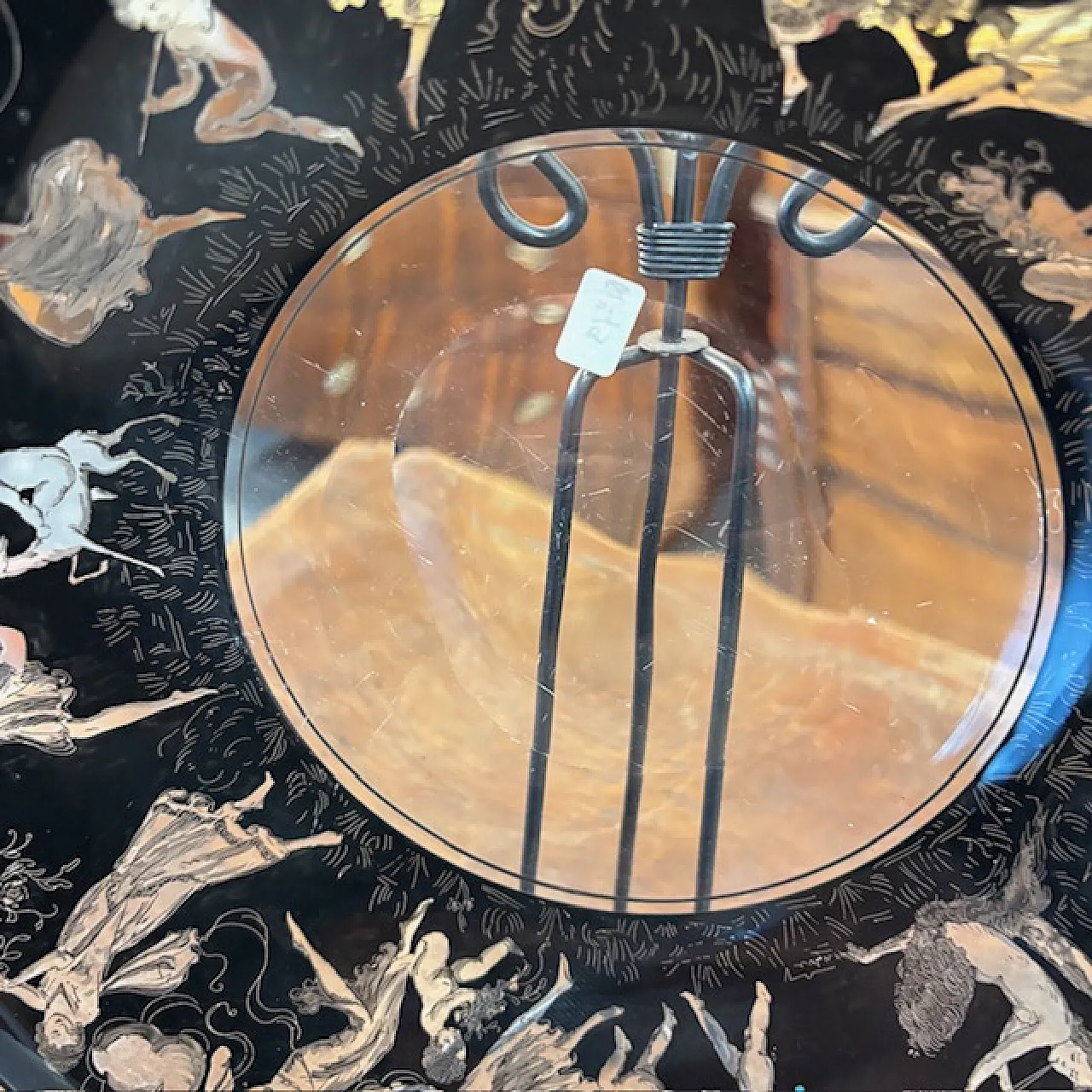 Piatto neoclassico  in Vetro Vedar Milano, anni '30 12