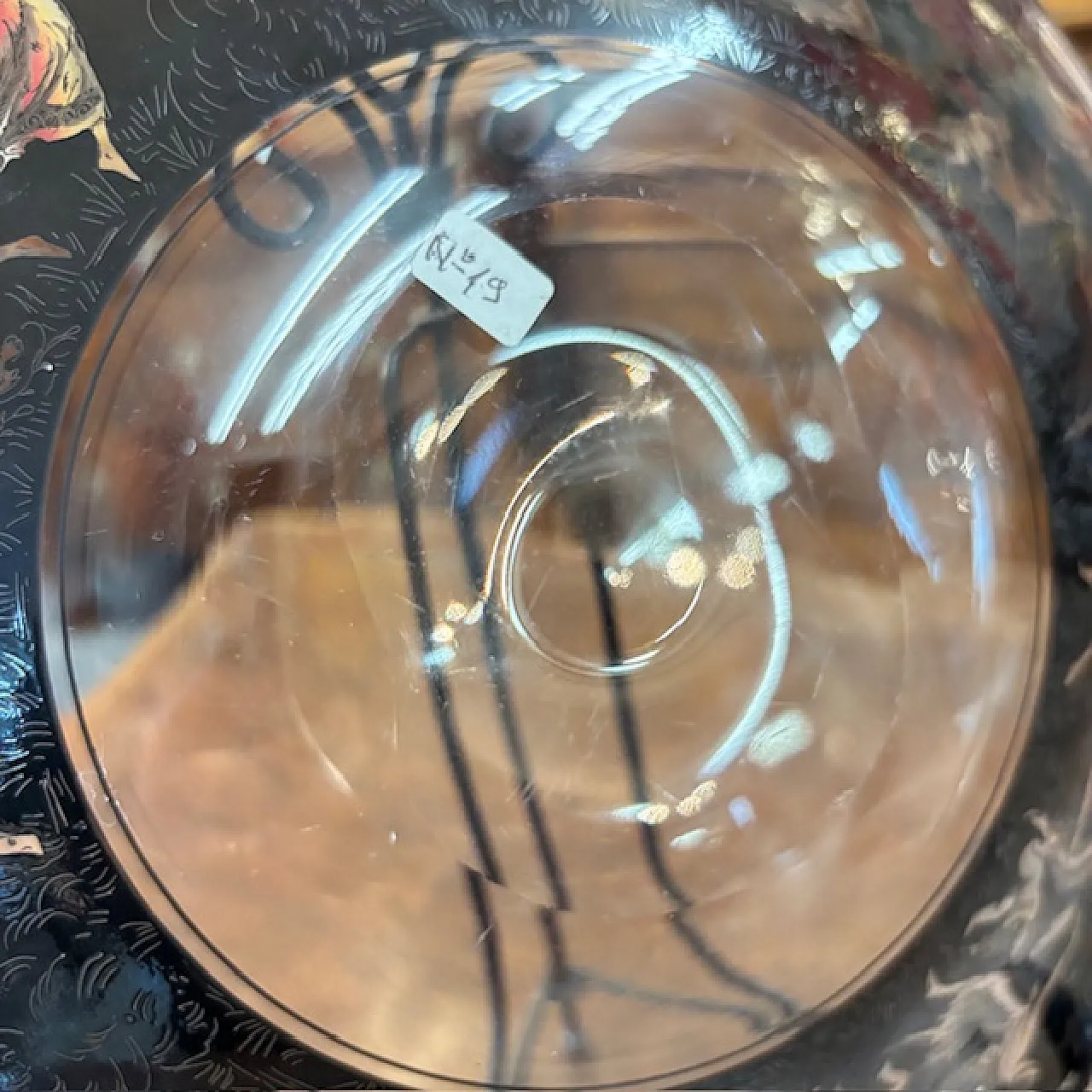 Piatto neoclassico  in Vetro Vedar Milano, anni '30 15